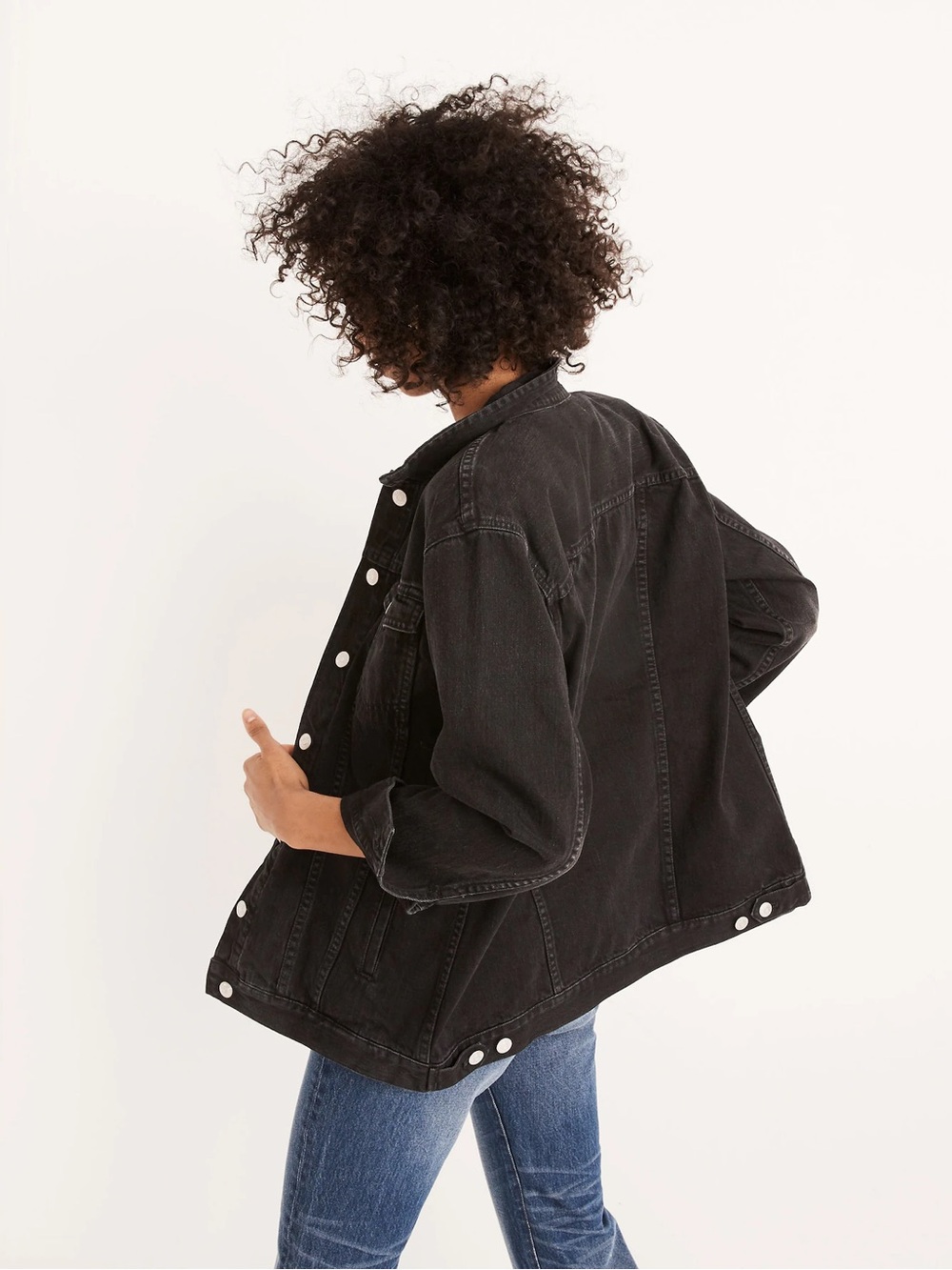 Madewell The Oversized Jean Jacket in Lunar Wash